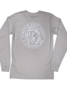 KINGPIN IRON LION L/S TEE BONE / WHITE KINGPIN IRON LION L/S TEE BONE / WHITE