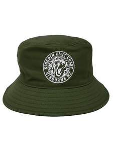 KINGPIN IRON LION BUCKET HAT ARMY / WHITE KINGPIN IRON LION BUCKET HAT ARMY / WHITE