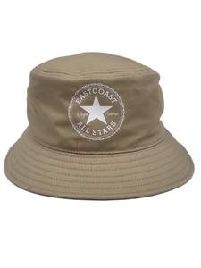 KINGPIN EASTCOAST ALL STARS BUCKET HAT KHAKI / WHITE