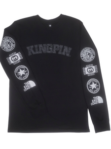 KINGPIN ICONS L/S TEE BLACK / WHITE / CHARCOAL KINGPIN ICONS L/S TEE BLACK / WHITE / CHARCOAL