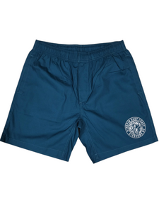 KINGPIN IRON LION BEACH SHORT ATLANTIC BLUE / WHITE KINGPIN IRON LION BEACH SHORT ATLANTIC BLUE / WHITE