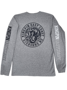 KINGPIN KPEC L/S GREY / WHTIE / BLACK  KINGPIN KPEC L/S GREY / WHTIE / BLACK