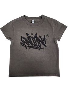 KINGPIN KIDS TAG TEE FADED GREY / BLACK KINGPIN KIDS TAG TEE FADED GREY / BLACK
