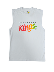 KINGPIN EASTCOAST KINGS HEAVY SINGLET WHITE / RASTA KINGPIN EASTCOAST KINGS HEAVY SINGLET WHITE / RASTA