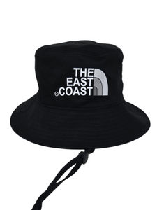 KINGPIN THE EAST COAST WIDE BRIM BUCKET HAT BLACK / GREYS KINGPIN THE EAST COAST WIDE BRIM BUCKET HAT BLACK / GREYS