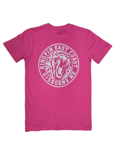 KINGPIN IRON LION TEE CHARITY PINK / WHITE KINGPIN IRON LION TEE CHARITY PINK / WHITE