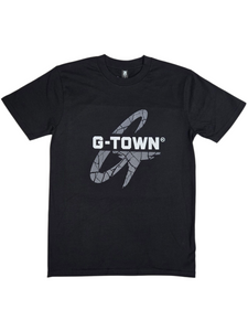 KINGPIN G-TOWN TEE BLACK / CHARCOAL / WHITE KINGPIN G-TOWN TEE BLACK / CHARCOAL / WHITE
