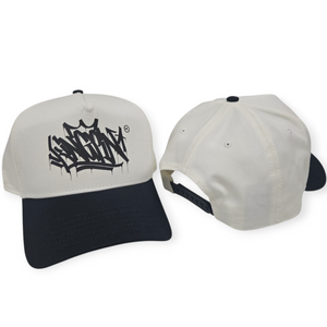 KINGPIN TAG FRAME CAP 2TONE NATURAL / BLACK  KINGPIN TAG FRAME CAP 2TONE NATURAL / BLACK