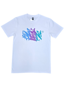 KINGPIN TAG TEE WHITE / PASTEL FADE
