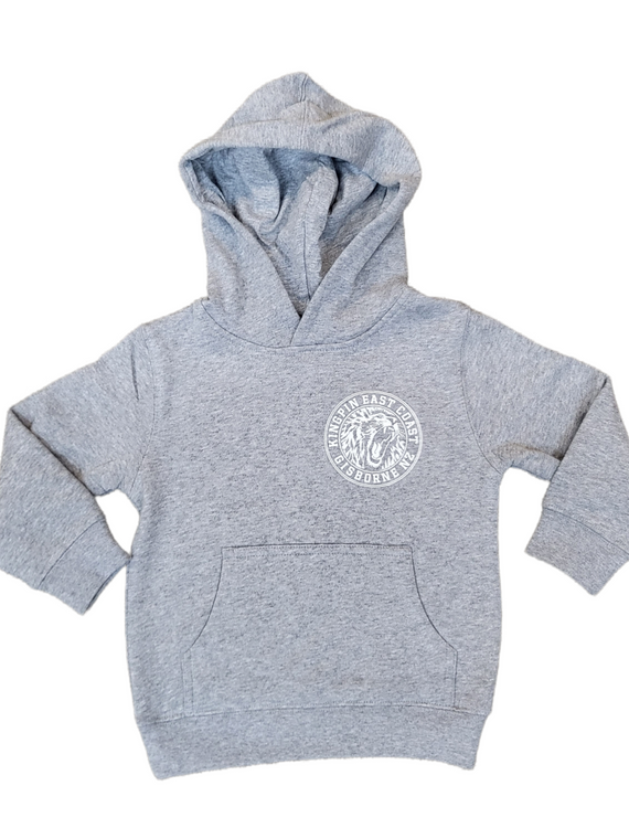 KINGPIN KIDS IRON LION HOOD GREY/WHITE