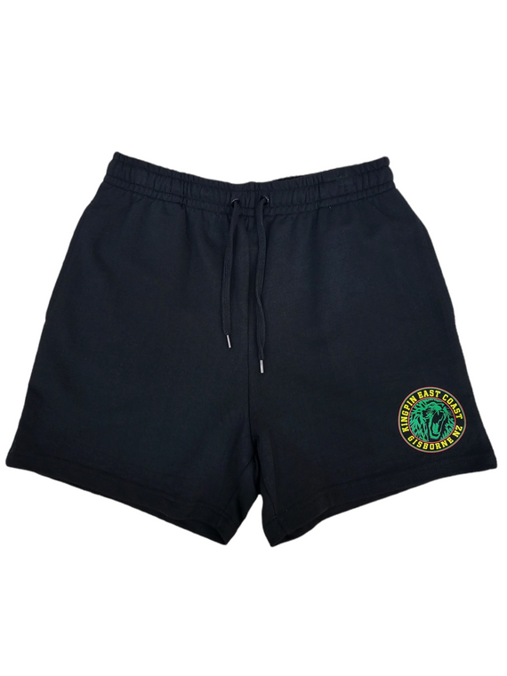 KINGPIN IRON LION STADIUM SHORTS BLACK / RASTA