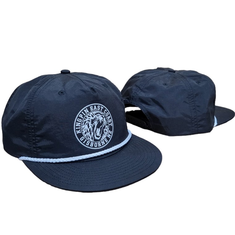 KINGPIN IRON LION ROPE CAP BLACK / WHITE