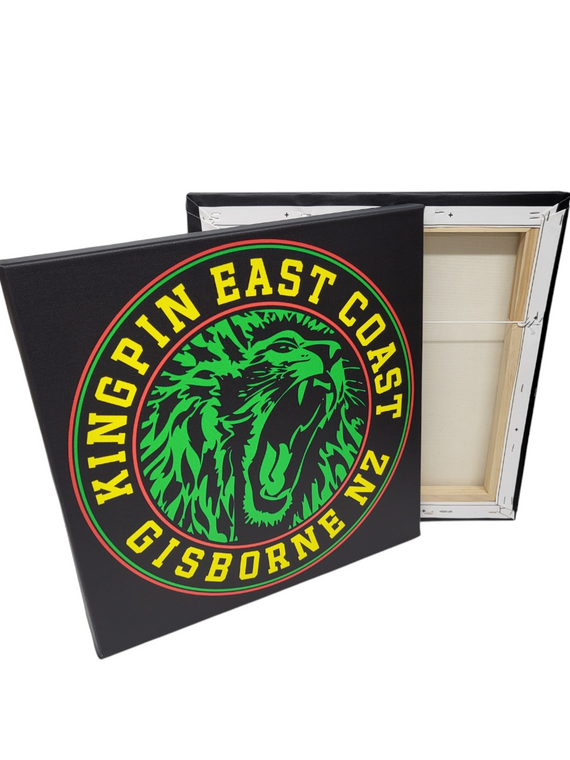 KINGPIN IRON LION CANVAS BLACK / RASTA