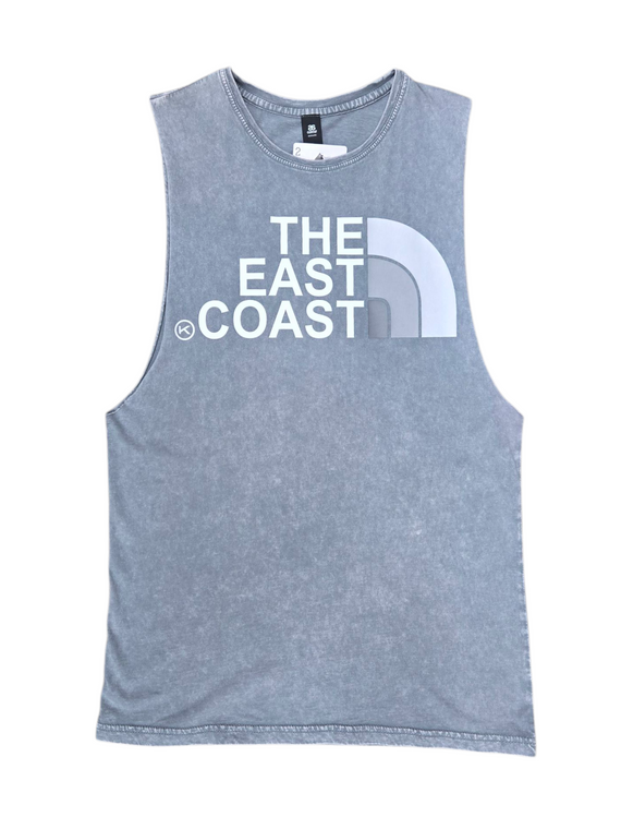 KINGPIN THE EAST COAST SINGLET ASH / STONE WASH