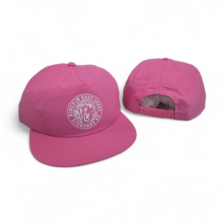 KINGPIN IRON LION SURF CAP CHARITY PINK / WHITE