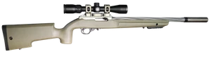 Driftwood Western FDE Varmint — isolated profile, the exact rifle available now