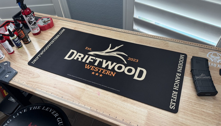 Driftwood Western gun cleaning bench bat