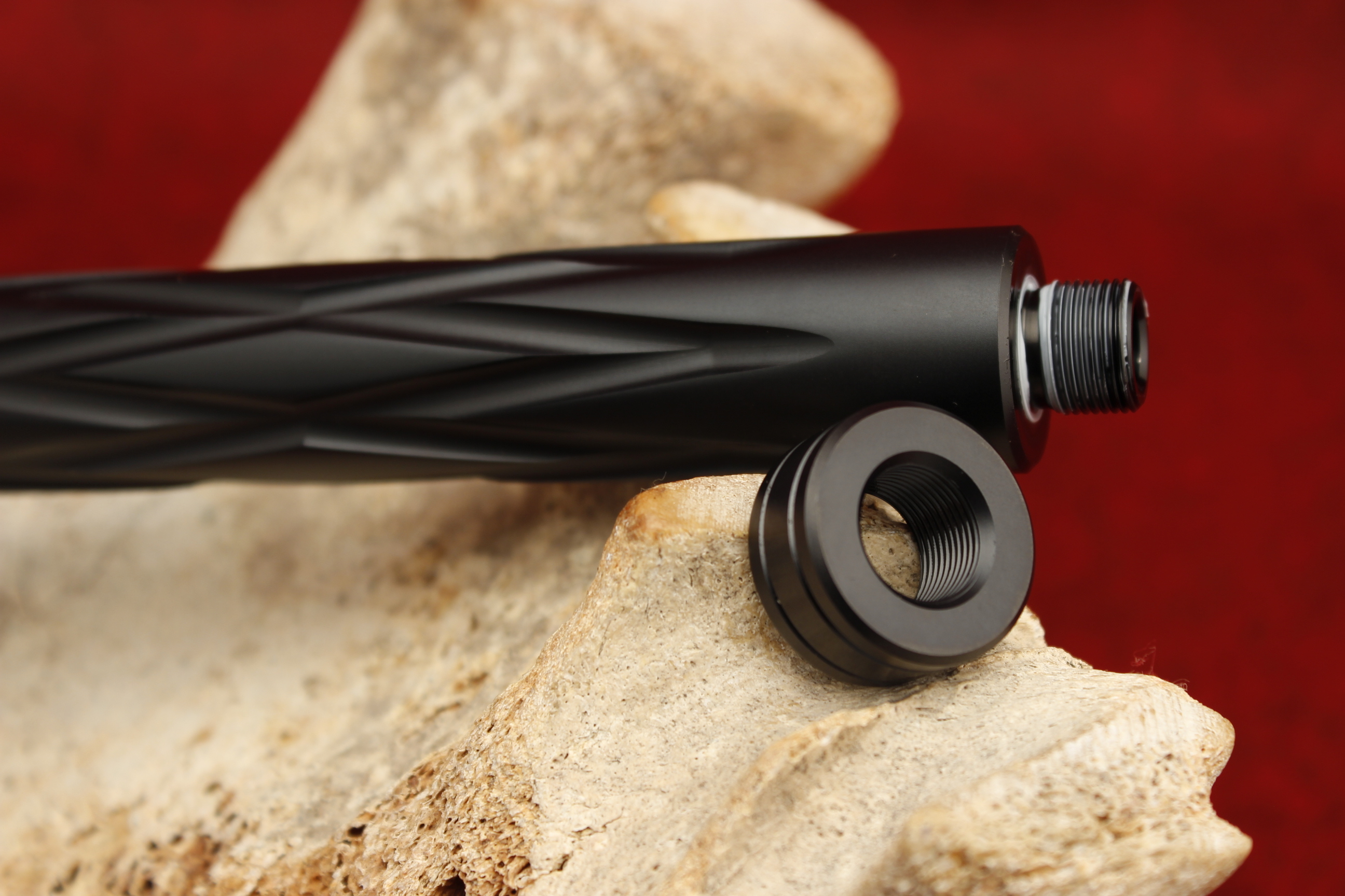 Fluted Threaded rifle barrel wrap