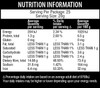 Qenda Ultimate Fibre Original 500g - Nutritional Information Panel