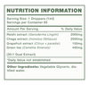 Mushify Immune Pump 60ml - Nutrition Information Panel