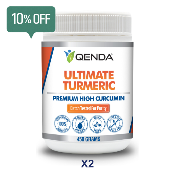 Qenda Ultimate Turmeric 450g - 2 Pack - 10% Discount