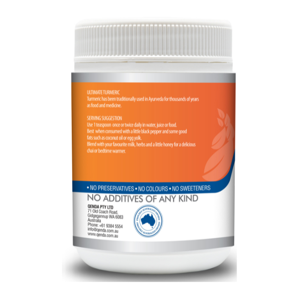 Qenda Ultimate Turmeric 450g - Left View