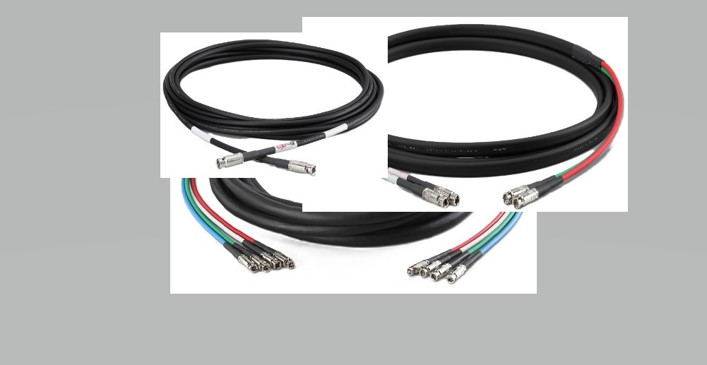 Coaxpress cxp-6 and cxp-12 single, dual and quad cables