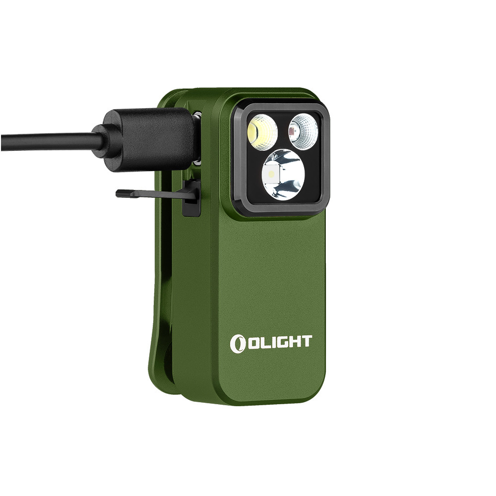 OLIGHT OCLIP PRO | GREEN CLIP LIGHT WITH WHITE AND RED LIGHT