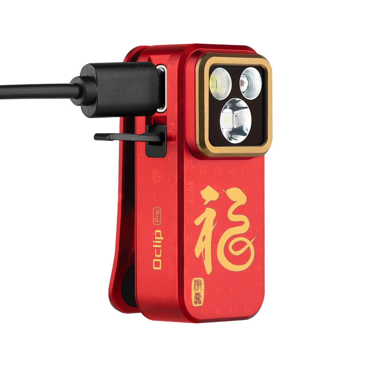 OLIGHT OCLIP PRO | FORTUNE SNAKE SPECIAL EDITION RED CLIP