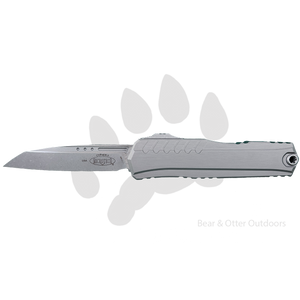 MICROTECH CYPHER II | APOCALYPTIC STANDARD SINGLE EDGE WITH NATURAL CLEAR ALUMINUM HANDLE MICROTECH CYPHER II | APOCALYPTIC STANDARD SINGLE EDGE WITH NATURAL CLEAR ALUMINUM HANDLE