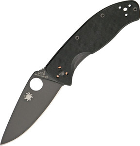 SPYDERCO TENACIOUS | BLACK BLADE WITH BLACK G-10 HANDLE SPYDERCO TENACIOUS | BLACK BLADE WITH BLACK G-10 HANDLE