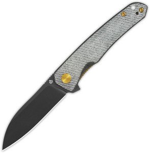 QSP OTTER | BLACK BLADE WITH DENIM MICARTA HANDLE QSP OTTER | BLACK BLADE WITH DENIM MICARTA HANDLE