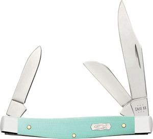 CASE STOCKMAN MEDIUM | SEAFOAM GREEN G-10 HANDLE CASE STOCKMAN MEDIUM | SEAFOAM GREEN G-10 HANDLE