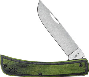 CASE CROSSROADS SOD BUSTER JR | GREEN BLACK LAMINATE WOOD CASE CROSSROADS SOD BUSTER JR | GREEN BLACK LAMINATE WOOD