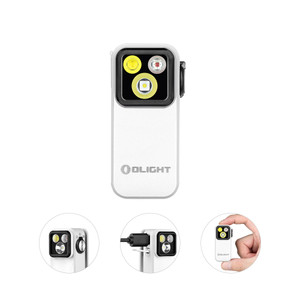 OLIGHT OCLIP PRO WHITE | TRIPLE-BEAM CLIP LIGHT WITH FLOOD, SPOT & RED OLIGHT OCLIP PRO WHITE | TRIPLE-BEAM CLIP LIGHT WITH FLOOD, SPOT & RED
