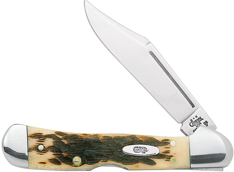 CASE COPPERLOCK MINI | AMBER BONE PEACH SEED JIGGED