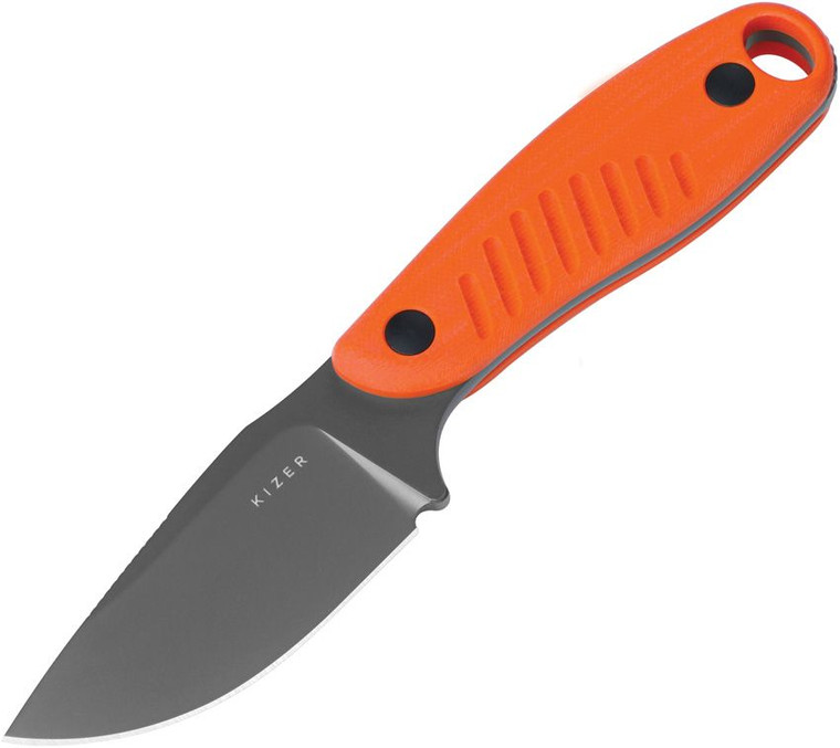 KIZER HARE | ORANGE G10 | NITRO-V | FIXED BLADE