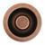 Linkasink D007 3.5" disposal flange for kitchen sinks in weathered copper finish.
