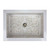 Linkasink MI01 W rectangular bathroom sink