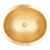 Linkasink B017 UB Oval Wing Bathroom Sink in Satin Unlacquered Brass