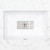 Linkasink P011 W Lois Porcelain Bathroom Sink with optional Hawaiian Quilt decorative grid with satin stainless steel finish
