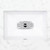 Linkasink P011 W Lois Porcelain Bathroom Sink with optional Deco decorative grid with polished stainless steel finish