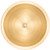Linkasink BR003 Large Round Cast Bronze Bathroom Sink in Satin Unlacquered Brass Finish