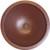 Linkasink C001 Small Round Hammered Metal Bathroom Sink in Weathered Copper Finish