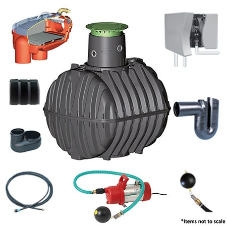 6,500 litre GRAF Carat S House Direct Integrated RWH System - JDP