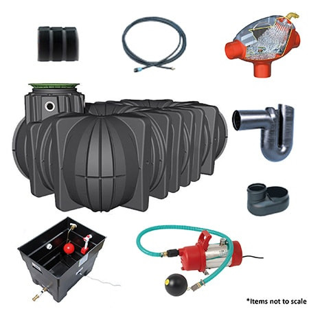 7,500 litre GRAF Platin House Indirect Integrated RWH System - JDP