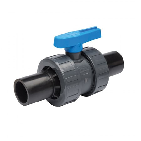 PLASSON EF Double Spigot Ball Valve PVC JDP