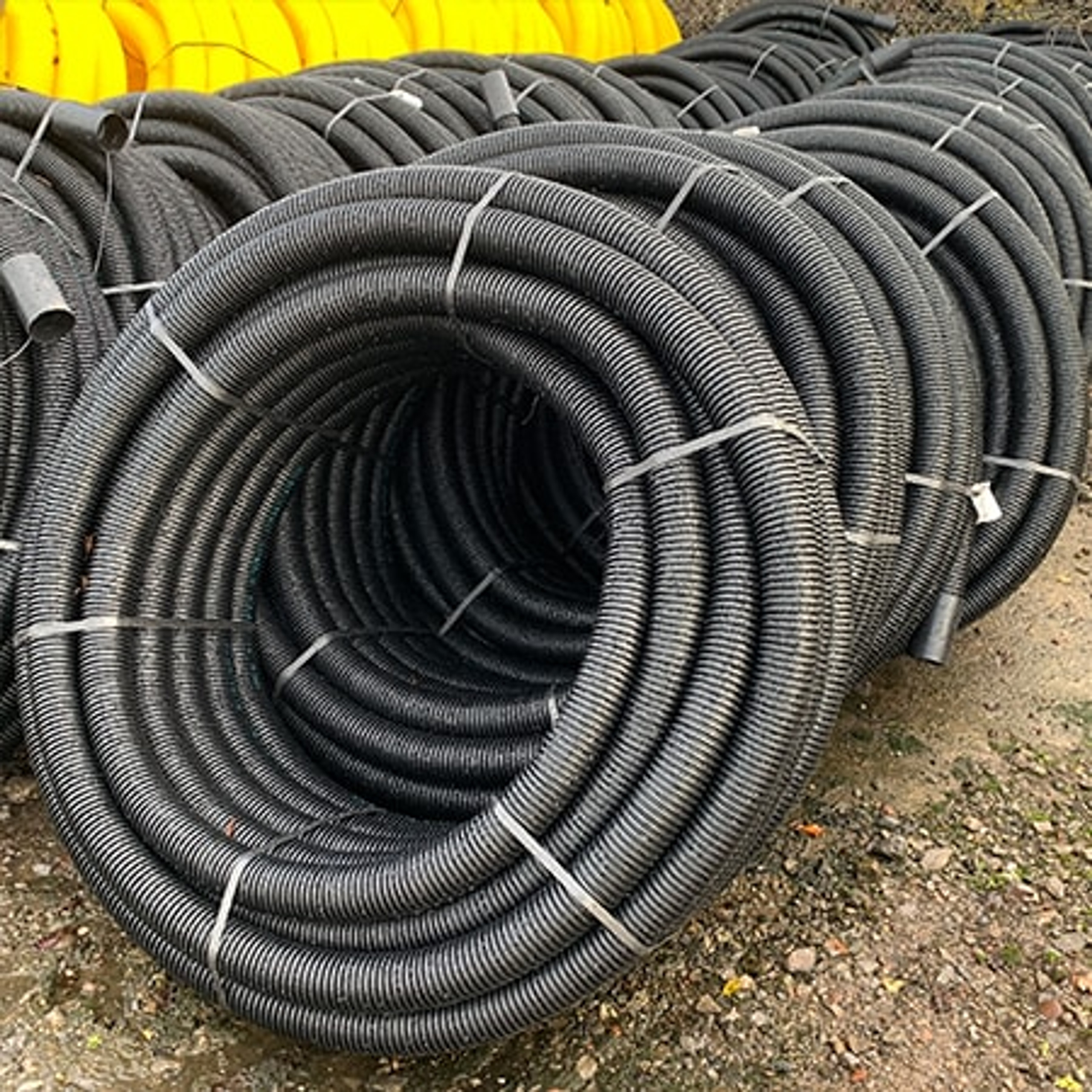50/63mm Class 3 Electric Cable Black Ducting Coil (50m) JDP