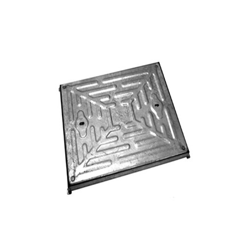 600mm x 600mm Galvanised 10tn Solid Top Double Seal WREKiN Manhole Cover & Frame.