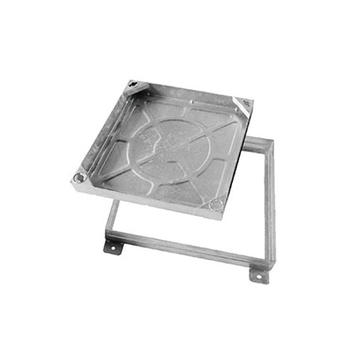 300mm x 300mm Galvanised 44tn GLVW WREKiN Recessed 80mm Block Paving Cover.